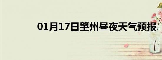 01月17日肇州昼夜天气预报