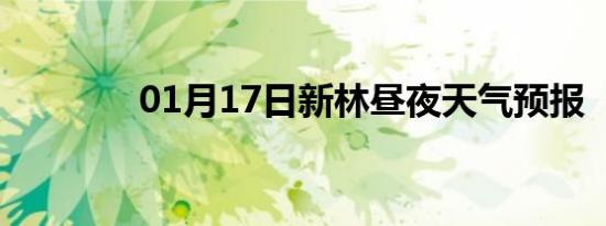 01月17日新林昼夜天气预报