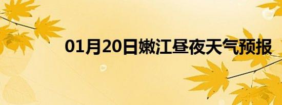 01月20日嫩江昼夜天气预报