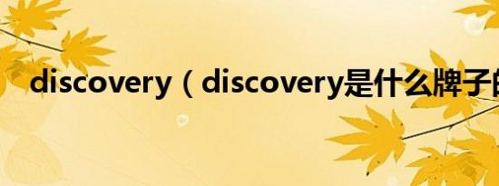 discovery（discovery是什么牌子的车）