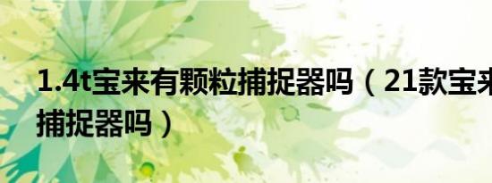 1.4t宝来有颗粒捕捉器吗（21款宝来有颗粒捕捉器吗）