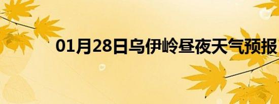 01月28日乌伊岭昼夜天气预报