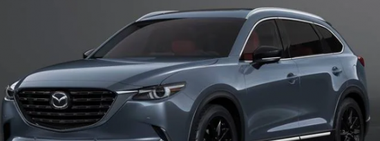 2021款马自达CX9的粗犷和涡轮增压对于三排中型跨界SUV
