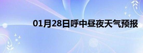 01月28日呼中昼夜天气预报