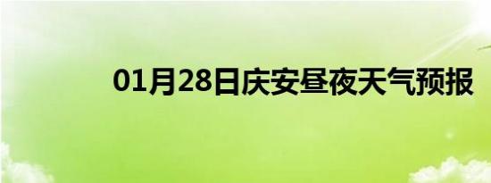 01月28日庆安昼夜天气预报