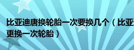 比亚迪唐换轮胎一次要换几个（比亚迪唐多久更换一次轮胎）