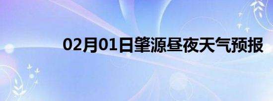 02月01日肇源昼夜天气预报