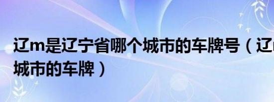 辽m是辽宁省哪个城市的车牌号（辽m是哪个城市的车牌）