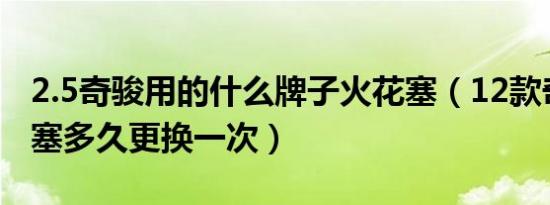2.5奇骏用的什么牌子火花塞（12款奇骏火花塞多久更换一次）