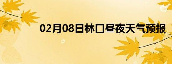 02月08日林口昼夜天气预报