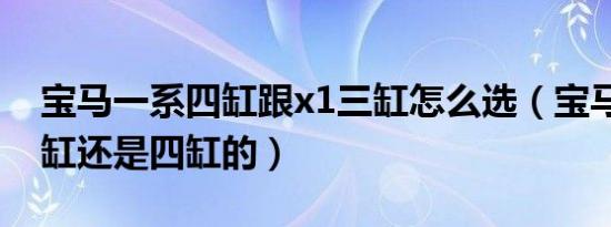 宝马一系四缸跟x1三缸怎么选（宝马x1是三缸还是四缸的）