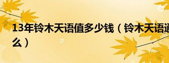 13年铃木天语值多少钱（铃木天语通病是什么）