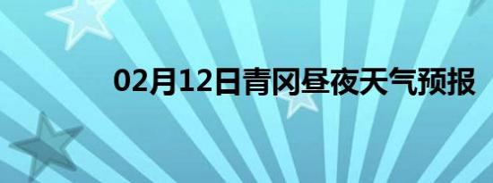 02月12日青冈昼夜天气预报