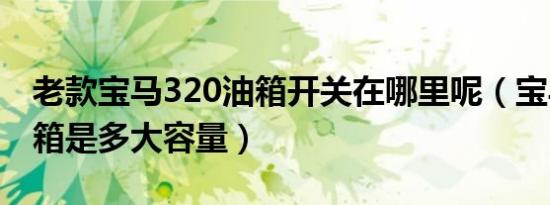 老款宝马320油箱开关在哪里呢（宝马320油箱是多大容量）