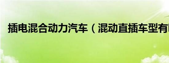 插电混合动力汽车（混动直插车型有哪些）
