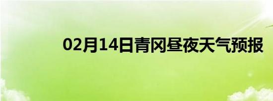 02月14日青冈昼夜天气预报