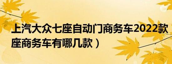 上汽大众七座自动门商务车2022款（大众七座商务车有哪几款）