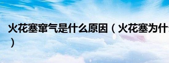 火花塞窜气是什么原因（火花塞为什么会窜气）