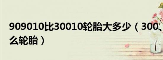 909010比30010轮胎大多少（300、10是什么轮胎）