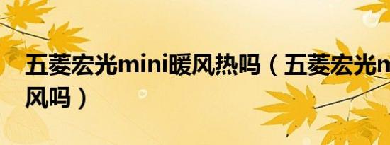 五菱宏光mini暖风热吗（五菱宏光mini有暖风吗）