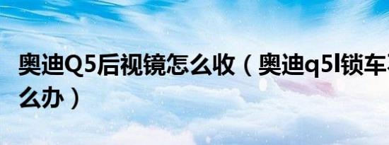 奥迪Q5后视镜怎么收（奥迪q5l锁车不收镜怎么办）