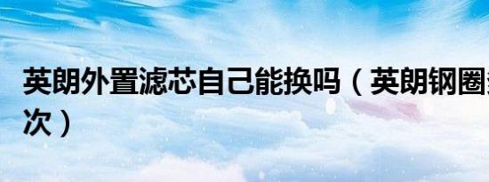 英朗外置滤芯自己能换吗（英朗钢圈多久换一次）
