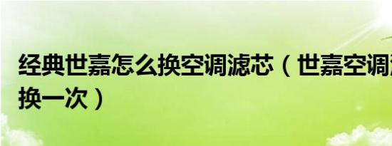 经典世嘉怎么换空调滤芯（世嘉空调滤芯多久换一次）