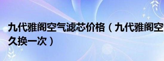 九代雅阁空气滤芯价格（九代雅阁空气滤芯多久换一次）