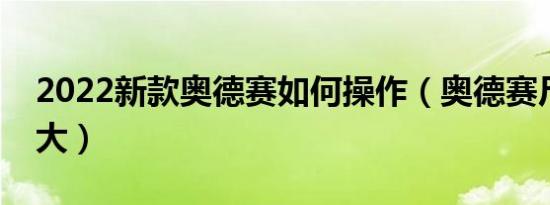 2022新款奥德赛如何操作（奥德赛尺寸是多大）