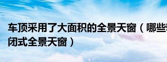 车顶采用了大面积的全景天窗（哪些轿车有封闭式全景天窗）
