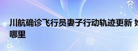 川航确诊飞行员妻子行动轨迹更新 她都去了哪里