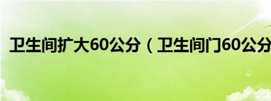 卫生间扩大60公分（卫生间门60公分小吗）