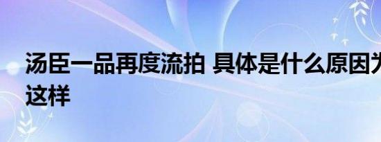 汤臣一品再度流拍 具体是什么原因为什么会这样