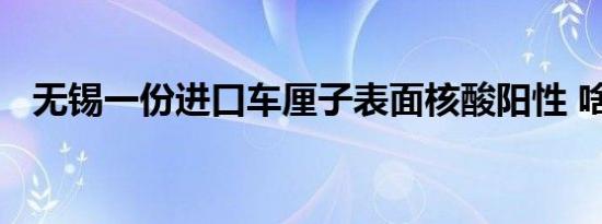 无锡一份进口车厘子表面核酸阳性 啥情况