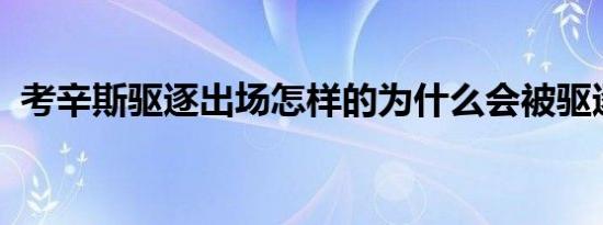 考辛斯驱逐出场怎样的为什么会被驱逐出场
