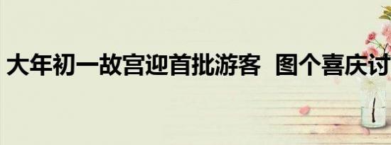 大年初一故宫迎首批游客 图个喜庆讨个彩头