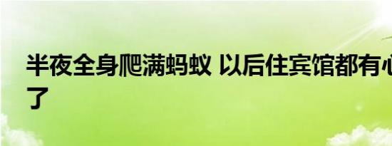 半夜全身爬满蚂蚁 以后住宾馆都有心理阴影了