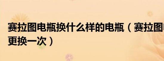 赛拉图电瓶换什么样的电瓶（赛拉图电瓶多久更换一次）