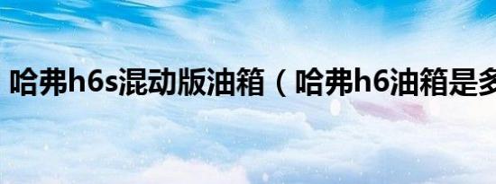 哈弗h6s混动版油箱（哈弗h6油箱是多少升）