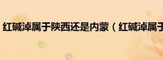 红碱淖属于陕西还是内蒙（红碱淖属于哪里）