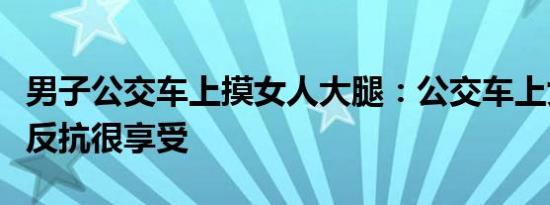 男子公交车上摸女人大腿：公交车上女子摸不反抗很享受
