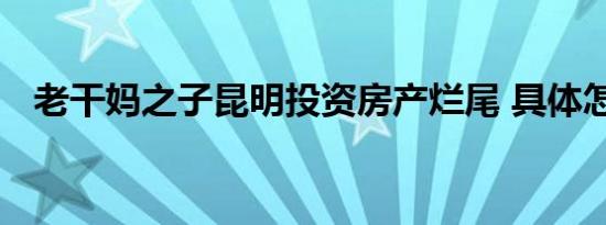 老干妈之子昆明投资房产烂尾 具体怎样的