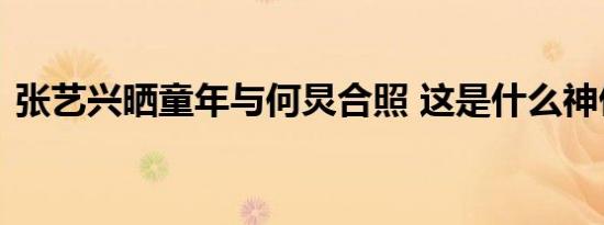 张艺兴晒童年与何炅合照 这是什么神仙缘分