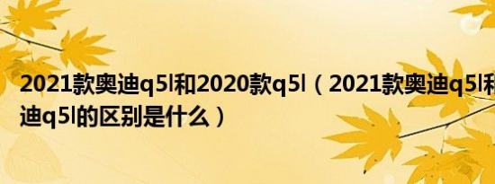 2021款奥迪q5l和2020款q5l（2021款奥迪q5l和2020款奥迪q5l的区别是什么）