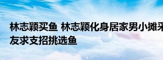 林志颖买鱼 林志颖化身居家男小摊采购 求网友求支招挑选鱼