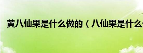 黄八仙果是什么做的（八仙果是什么做的）