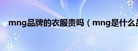 mng品牌的衣服贵吗（mng是什么品牌）