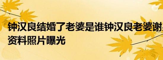 钟汉良结婚了老婆是谁钟汉良老婆谢易桦个人资料照片曝光