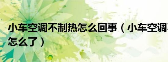 小车空调不制热怎么回事（小车空调不制热是怎么了）