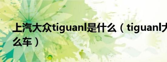 上汽大众tiguanl是什么（tiguanl大众是什么车）